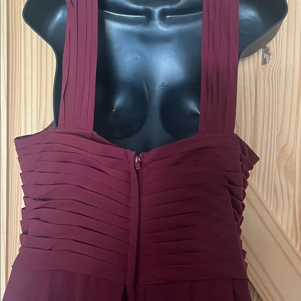 Azazie Burgundy Prom Dress - Picture 4 of 4